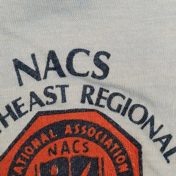 Vintage 1983 NACS Opryland Nashville Shirt XS 16x24 Light Blue US 80s - Picture 7 of 13